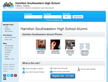 Tablet Screenshot of hamiltonsoutheasternhighschool.org